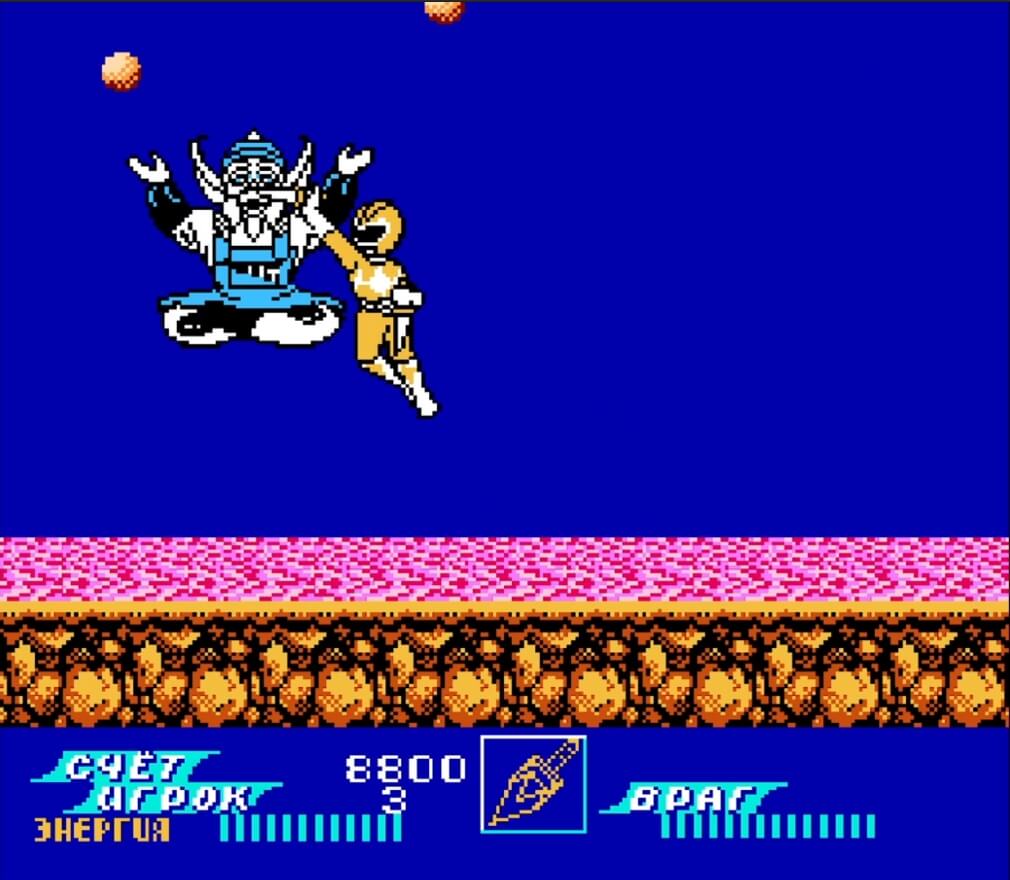 Kyouryuu Sentai Zyuranger - геймплей игры Dendy\NES